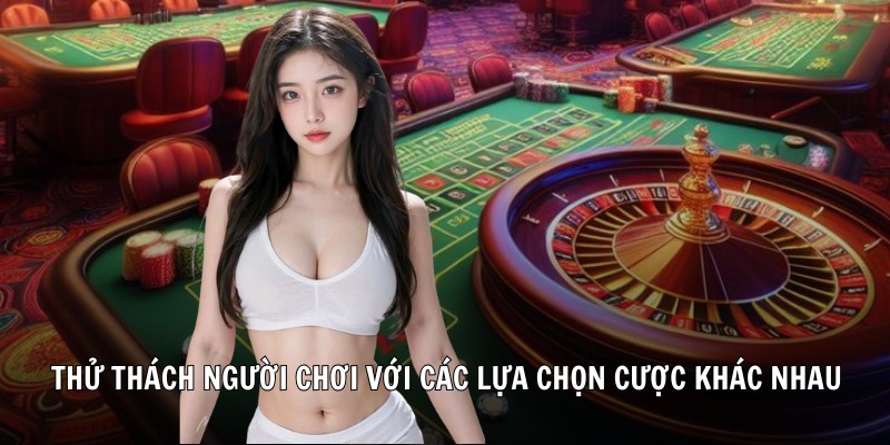Thử thách người chơi với các lựa chọn cược khác nhau